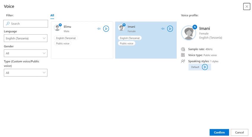 Azure Cognitive Speech Service