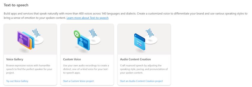 Azure Cognitive Speech Service
