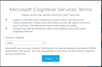 Microsoft Cognitive Services 