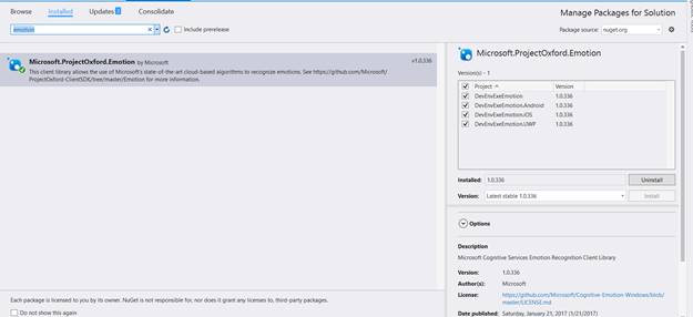 Microsoft Cognitive Services 