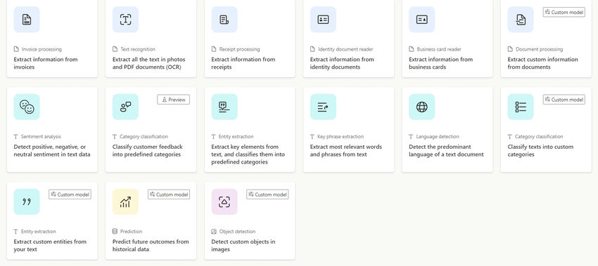 Azure using AI Builder