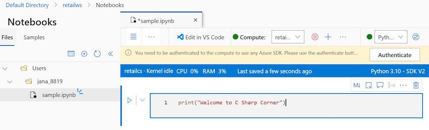 create Azure Machine Learning Studio