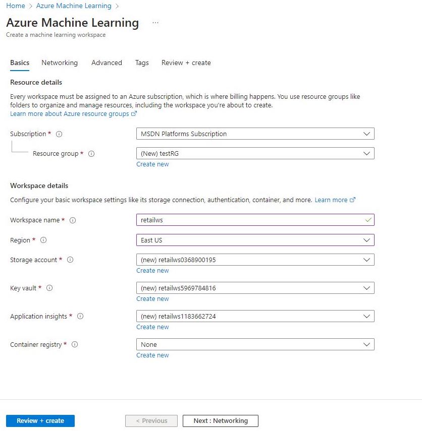 create Azure Machine Learning Studio