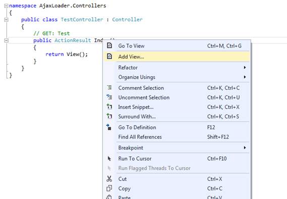 Enable Ajax Loader In ASP.NET MVC