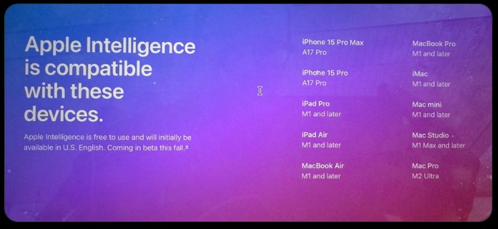 Apple Intelligence compatible 