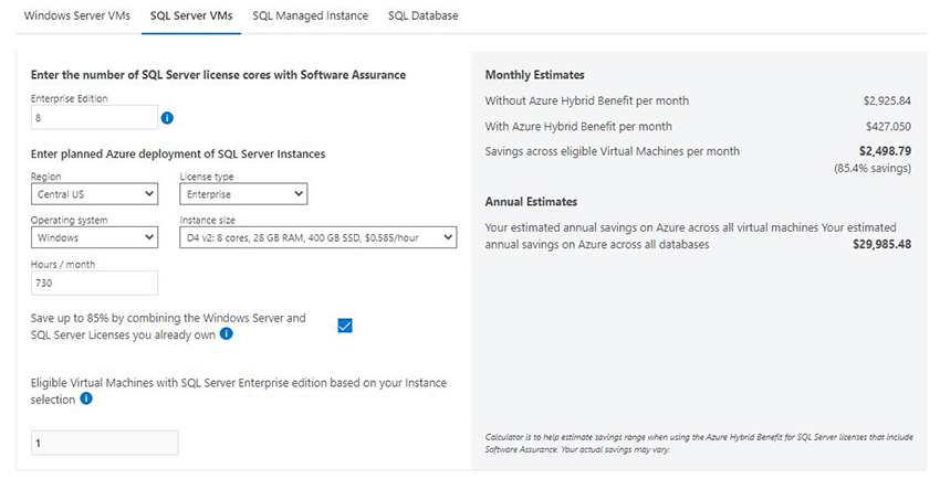 Azure Hybrid Benefit