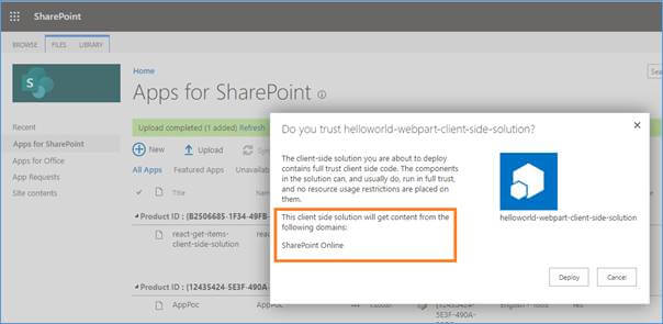 Enable CDN In Your Office 365 Tenant For SPFx WebPart