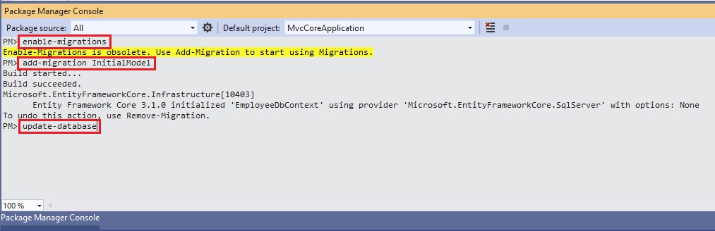 Enable Identity Core With Empty Template In ASP.NET MVC core 3.0