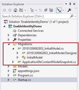 Enable Identity Core With Empty Template In ASP.NET MVC core 3.0