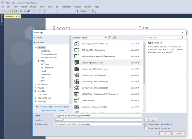 Encryption And Decryption Using A Symmetric Key In C#