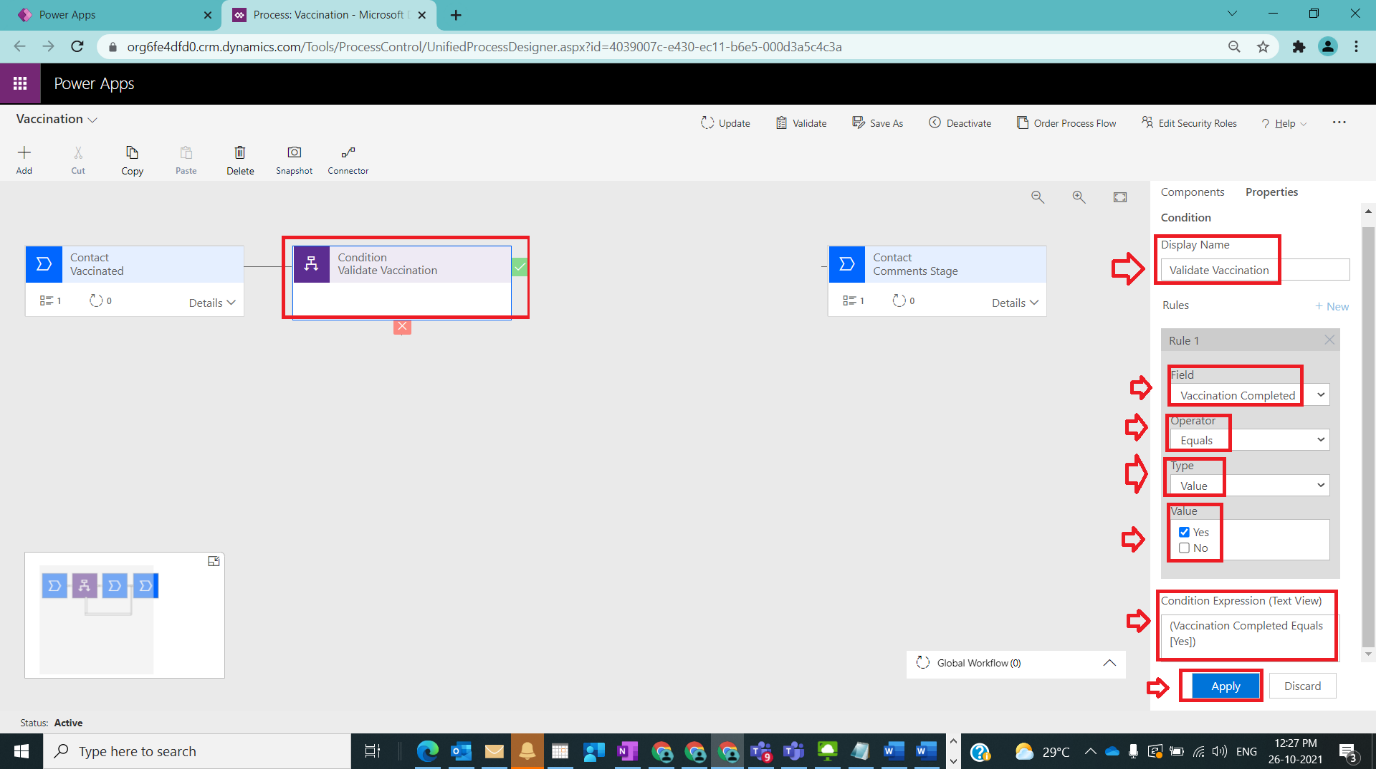 Enhance BPF With Branching in Dynamics CRM Figure 3