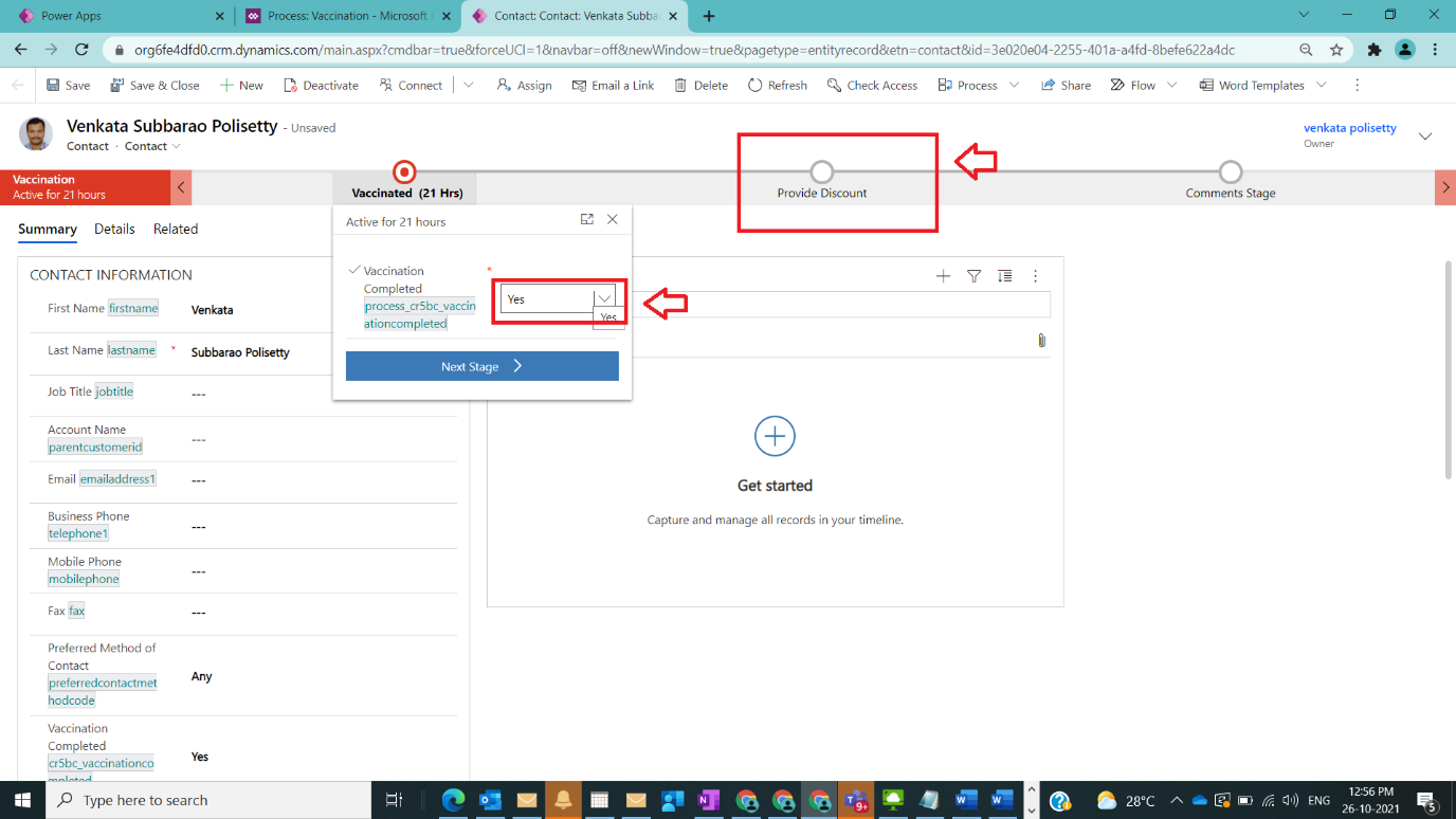 Enhance BPF With Branching in Dynamics CRM Figure 7