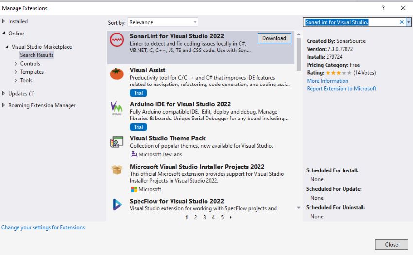 SonarLint for Visual Studio