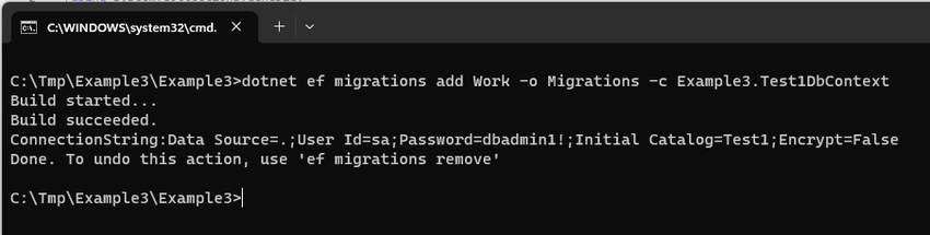 Entity Framework 7 Code First Using CLI