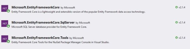 ASP.NET Core 2.1 - Implement Entity Framework Core In A Code First Approach