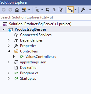 Entity Framework Core with SQL Server in Docker Container