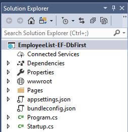 Entity Framework Database First In ASP.NET Core