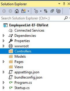 Entity Framework Database First In ASP.NET Core