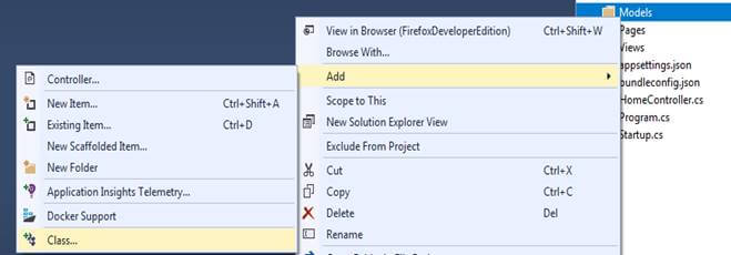 Entity Framework Database First In ASP.NET Core