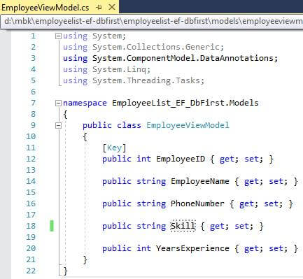 Entity Framework Database First In ASP.NET Core