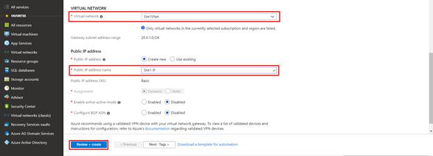 Establishing VPN Gateway Connection Between VNet To VNet