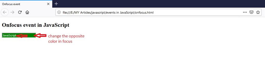 Events In JavaScript