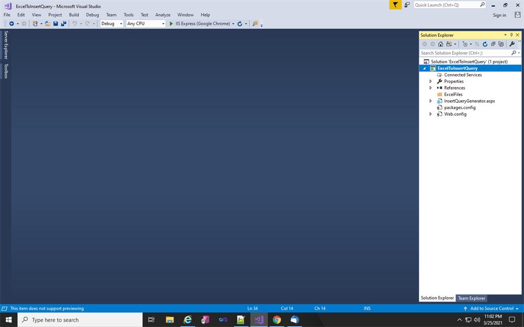 Excel To Insert Statement