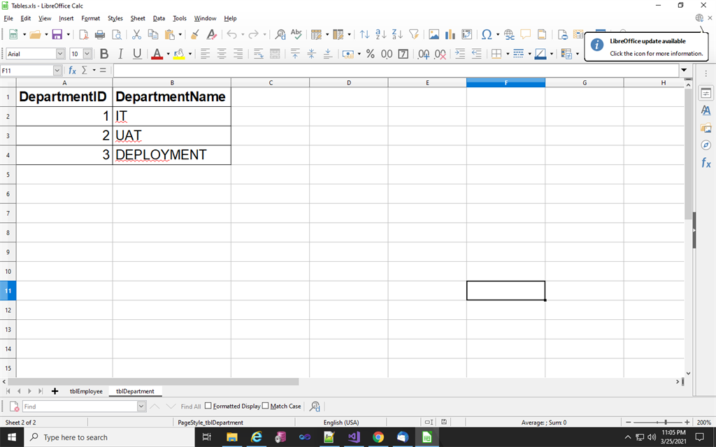 Excel To Insert Statement