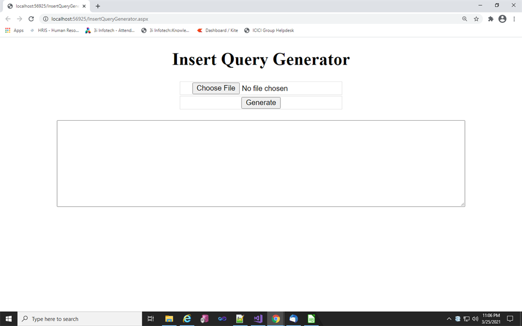 Excel To Insert Statement