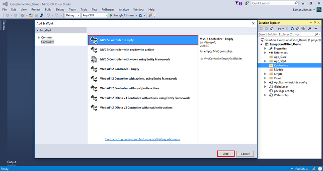 Exception Filter in ASP.NET MVC