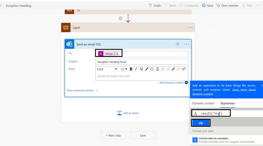 Exception Handling in Power Automate Using Try Catch Scope Action