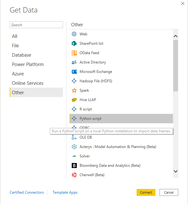 Execute Python Script From Power BI
