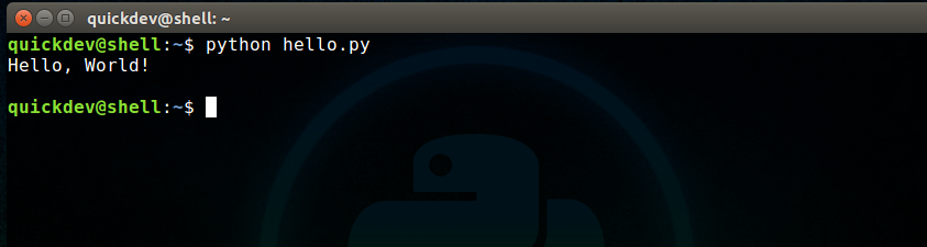 Running a Python Script