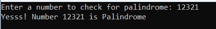 Explaining Palindrome Program in C#