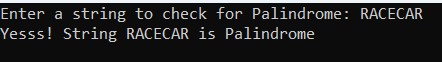 Explaining Palindrome Program in C#