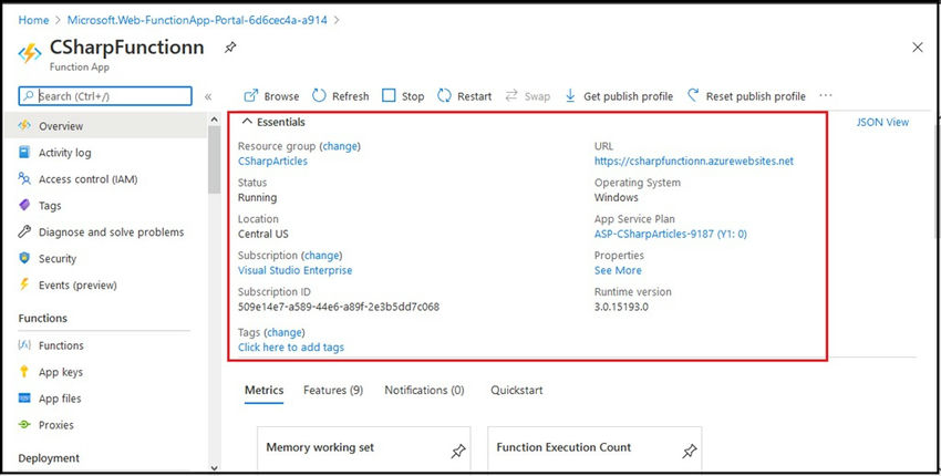 Exploring About Azure Function