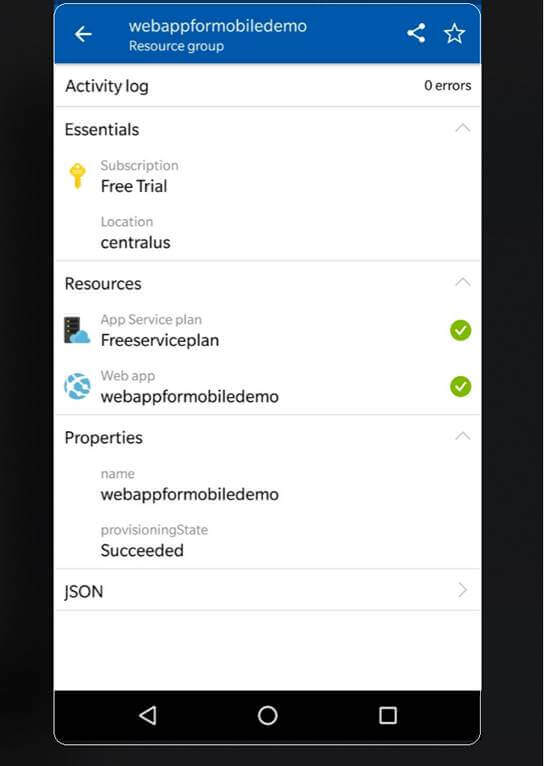 Microsoft Azure Mobile App