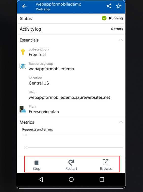 Microsoft Azure Mobile App