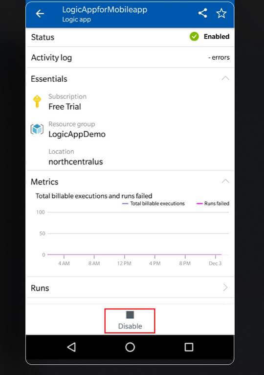 Microsoft Azure Mobile App