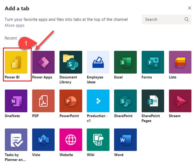 Exploring Power BI in Microsoft Teams