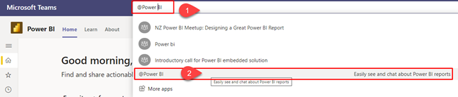 Exploring Power BI in Microsoft Teams