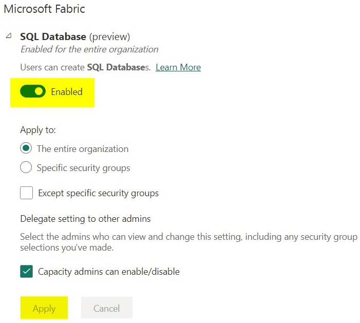 Exploring SQL Databases in Microsoft Fabric