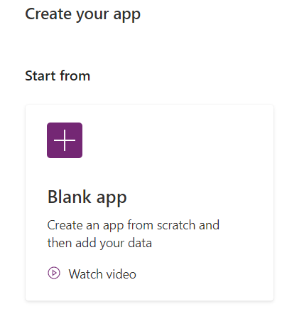 Click on Create App