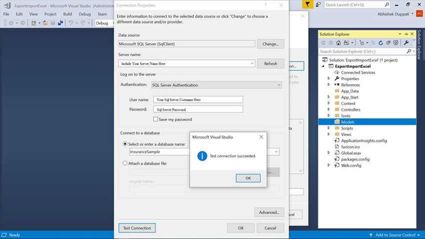 Import And Export Data Using Excel File In ASP.NET MVC