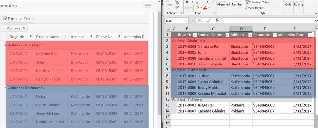 Export to Excel using Kendo UI in ASP.NET Core by Nishan