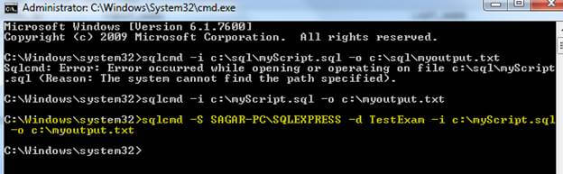 Export SQL Result To A Text File