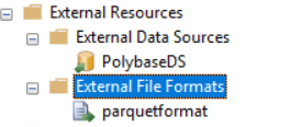 External Tables in SQL Server 2016 or 2017 and work with PolyBase