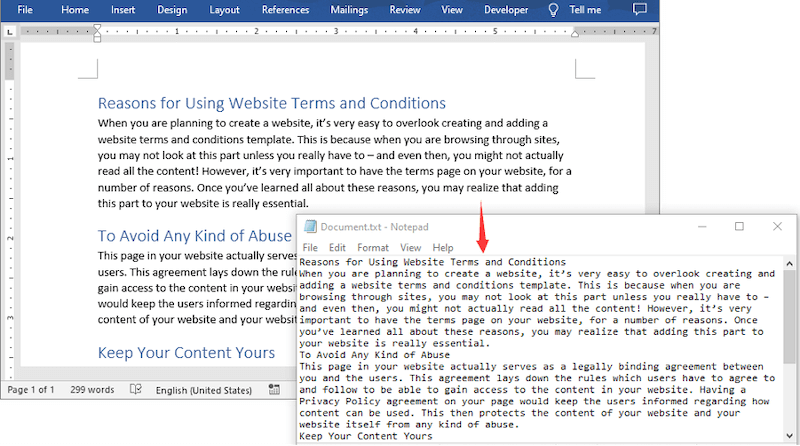 Extract Text from Word Documents in Java