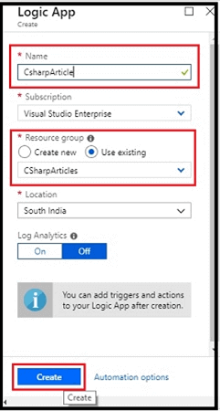Extract the Key phrases from the specific tweet and store it in blob storage Using Azure Logic App