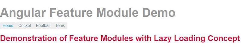 Feature Module And Lazy Loading - One Of Way To Increase Application Performance
